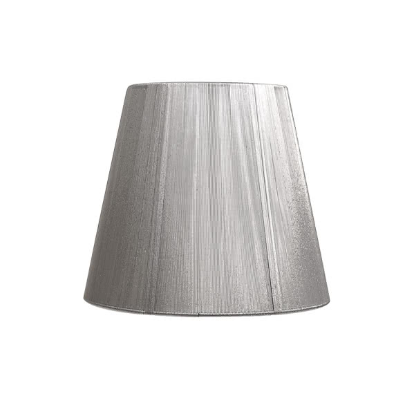 Pantalla Conica Indira E27 Plata (35x18x23) | Mejor Precio | Decoración lámparas