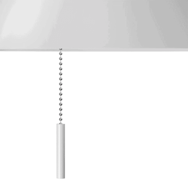 Lámpara de Pie Salon Empire 1xe27 Blanco 167x30x85 Cm