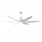 Ventilador Dc Otto 24w 2950lm Blanco 6 Aspas Blancas 167d 3000-4000-6000k 2tijas C/remoto