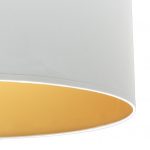 Colgante Anuska 1xe27 Blanco/blanco-oro Regx30x30 Cm