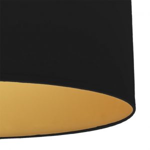 Colgante Anuska 1xe27 Negro/negro-oro Regx50x50 Cm